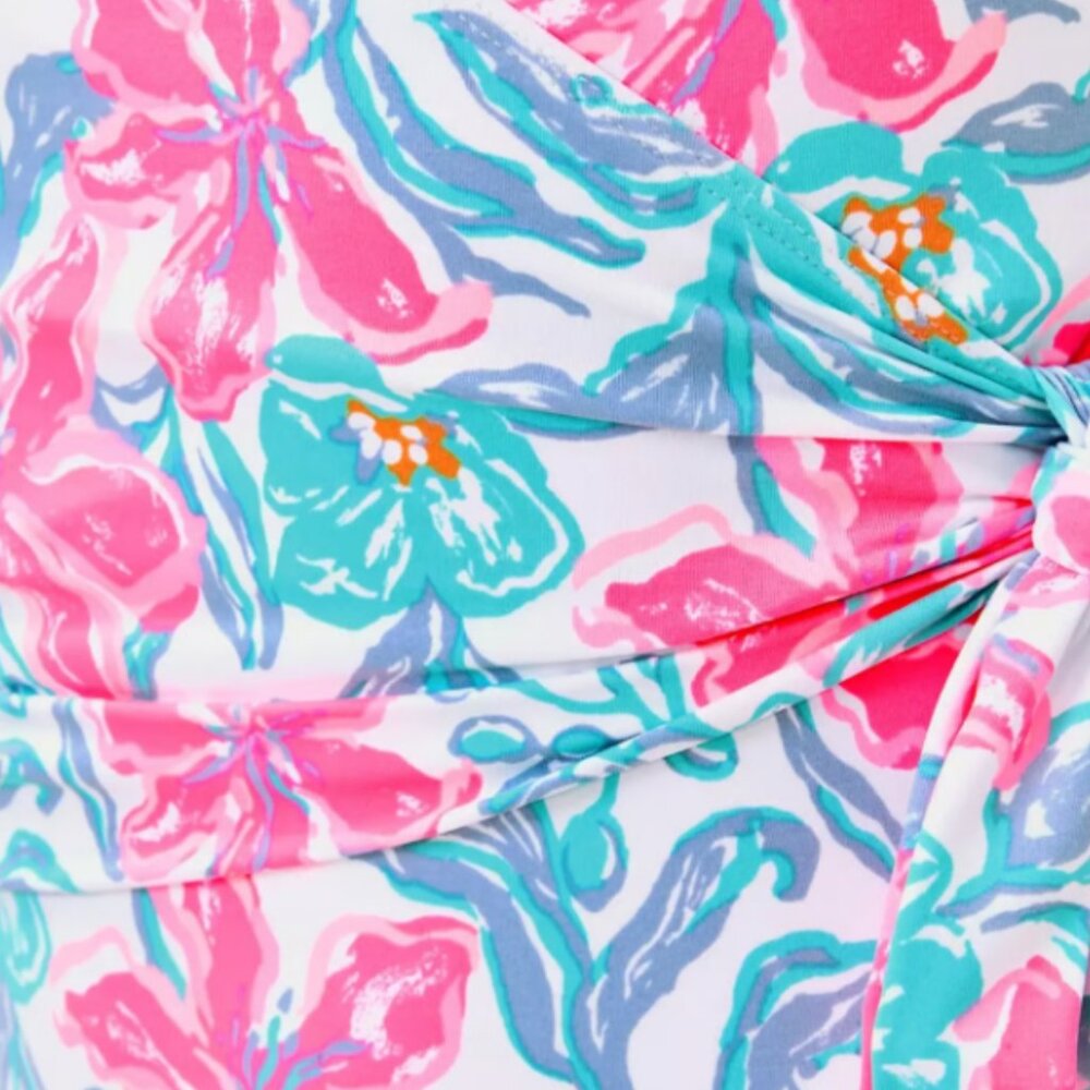 Lilly Pulitzer Dalhia One-Piece Swimsuit in Multi Beachside Haven Swim - Picture 4 of 10